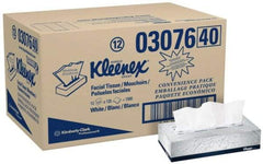 Kleenex - Flat Box of White Facial Tissues - 2 Ply - Eagle Tool & Supply