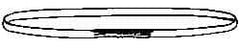 Made in USA - 3' Long x 4" Wide, 16,300 Lb Basket Capacity, 16,300 Lb Vertical Capacity, 2 Ply, Nylon Web Sling - 13,040 Lb Choker Capacity - Eagle Tool & Supply