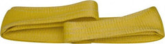 Made in USA - 3' Long x 4" Wide, 5,100 Lb Vertical Capacity, 1 Ply, Nylon Web Sling - 4,080 Lb Choker Capacity - Eagle Tool & Supply