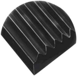 Wearwell - 150 Ft. Long x 2 Ft. Wide, Vinyl Surface, Ribbed Entrance Matting - 1/8 Inch Thick, Indoor, Vinyl, Black, Series 381 - Eagle Tool & Supply