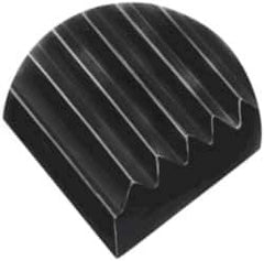 Wearwell - 105 Ft. Long x 3 Ft. Wide, Vinyl Surface, Ribbed Entrance Matting - 1/8 Inch Thick, Indoor, Vinyl, Black, Series 381 - Eagle Tool & Supply
