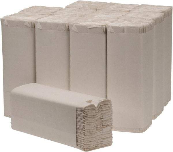 PRO-SOURCE - White C-Fold Paper Towels - 10" Wide, ECF & PCF Chlorine Free - Eagle Tool & Supply