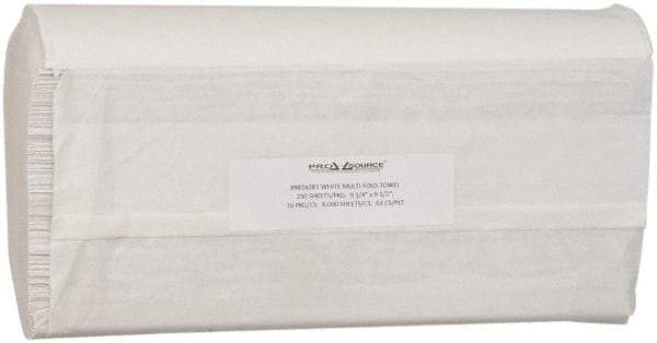 Value Collection - White Multi-Fold Paper Towels - 70 Sheets per Roll, 16 Packages per case - Eagle Tool & Supply