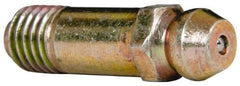 Value Collection - Straight Head Angle, 1/4-28 Steel Standard Grease Fitting - 7.94mm Hex - Eagle Tool & Supply