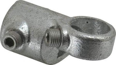 Kee - 3/4" Pipe, Adjustable Side Outlet Tee, Malleable Iron Tee Pipe Rail Fitting - Galvanized Finish - Eagle Tool & Supply