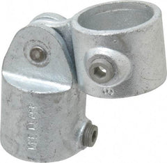 Kee - 1-1/2" Pipe, Malleable Iron Swivel Socket Pipe Rail Fitting - Galvanized Finish - Eagle Tool & Supply
