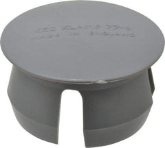 Kee - 2" Pipe, Plastic Plug Pipe Rail Fitting - Gray - Eagle Tool & Supply