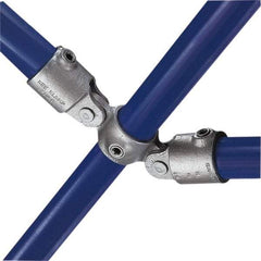 Kee - 3/4" Pipe, Malleable Iron Swivel Socket Pipe Rail Fitting - Galvanized Finish - Eagle Tool & Supply