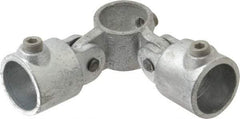 Kee - 1-1/4" Pipe, Malleable Iron Swivel Socket Pipe Rail Fitting - Galvanized Finish - Eagle Tool & Supply
