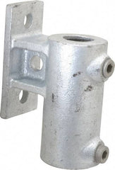 Kee - 1-1/4" Pipe, Malleable Iron Rail Base Pipe Rail Fitting - Galvanized Finish - Eagle Tool & Supply