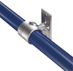 Kee - 1-1/4" Pipe, Malleable Iron Rail Support Pipe Rail Fitting - Galvanized Finish - Eagle Tool & Supply