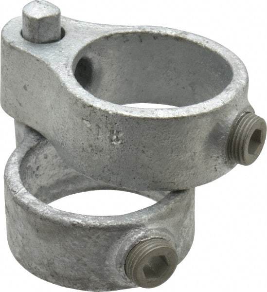 Kee - 1-1/2" Pipe, Malleable Iron Gate Hinge Fitting - Galvanized Finish - Eagle Tool & Supply
