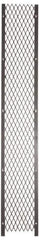 Folding Guard - 2' Wide x 10' High, Temporary Structure Woven Wire Panel - 10 Gauge Wire, 1-1/2 Inches x 16 Gauge Channel Frame, Includes Hardware, Top Capping and Floor Socket - Eagle Tool & Supply