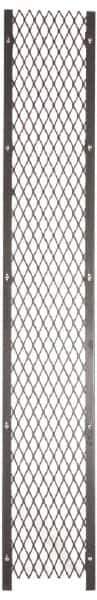 Folding Guard - 1' Wide x 7' High, Temporary Structure Woven Wire Panel - 10 Gauge Wire, 1-1/2 Inches x 16 Gauge Channel Frame, Includes Hardware, Top Capping and Floor Socket - Eagle Tool & Supply