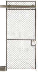 Folding Guard - 5' Wide x 7' High, Sliding Door for Temporary Structures - Woven Wire - Eagle Tool & Supply