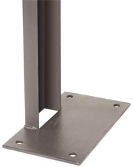 Folding Guard - 8 Ft. Tall Channel Post - Recommended at 15 Ft. Intervals, for Temporary Structures - Eagle Tool & Supply