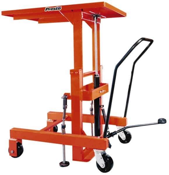 Presto Lifts - 2,000 Lb Capacity Hydraulic Lift Table - 24" Lift Height, 24" Platform Length x 36" Platform Width - Eagle Tool & Supply