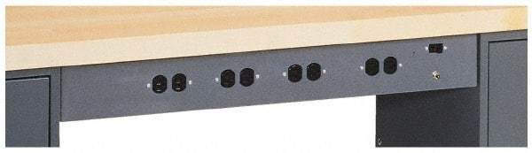 Edsal - Workbench & Workstation Power Center - Use with Edsal 72" Long Modular Workstations - Eagle Tool & Supply