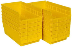 Akro-Mils - 11-5/8" Deep, Yellow Hopper Shelf Bin - 4" High x 6-5/8" Wide x 11-5/8" Long - Eagle Tool & Supply