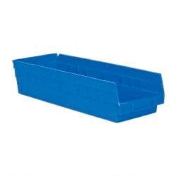 Akro-Mils - 17-7/8" Deep, Blue Hopper Shelf Bin - 4" High x 6-5/8" Wide x 17-7/8" Long - Eagle Tool & Supply