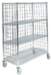 Metro - 1 Shelf, 3-Sided Steel Wire Truck Shelf - 36" Long x 24" Wide - Eagle Tool & Supply