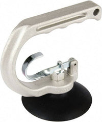 Made in USA - 25 Lb. Capacity Heavy Duty Double Cup Sheet Metal Lifter with Release Trigger - 4 Inch Cup Diameter - Eagle Tool & Supply