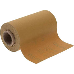 Made in USA - 320 Grit, Aluminum Oxide Adhesive Backed Sanding Sheets - Paper, 4-1/2" x 10 Yds., C Weighted Backing - Eagle Tool & Supply