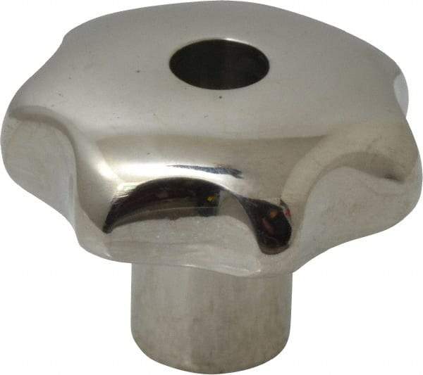 KIPP - 1-1/4" Head Diam, 7 Point Lobed Knob - 1/4-20 Hole, Stainless Steel - Eagle Tool & Supply