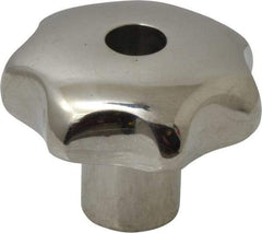 KIPP - 1-1/4" Head Diam, 7 Point Lobed Knob - 1/4-20 Hole, Stainless Steel - Eagle Tool & Supply