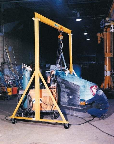 Spanco - 6,000 Lb Load Capacity Steel Gantry Crane - 11-1/2' Span - Eagle Tool & Supply