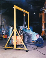 Spanco - 2,000 Lb Load Capacity Steel Gantry Crane - 11-1/2' Span - Eagle Tool & Supply