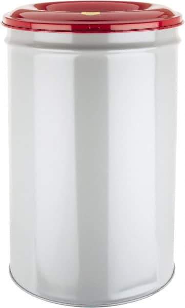 Justrite - 55 Gallon Complete Unit Fire Resistant Steel Drum and Head - 23-3/4 Inch Outside Diameter, 7-7/8 Inch Opening Diameter, 35-1/2 Inch High, FM Standards - Eagle Tool & Supply