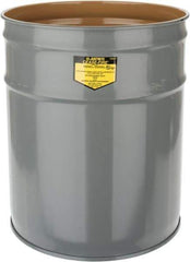 Justrite - 4-1/2 Gallon Fire Resistant Steel Drum - 11-7/8 Inch Outside Diameter, 13-1/4 Inch High, UL Standards - Eagle Tool & Supply