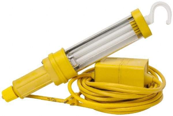 Woodhead Electrical - 120 VAC, 13 Watt, Electric, Fluorescent Portable Handheld Work Light - 25' Cord, 1 Head, 900 Lumens, Nitrile, 342.9mm Long x 38.1mm Wide x 66.04mm High - Eagle Tool & Supply