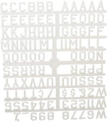 Ghent - Plastic Letter Kits Type: Reusable Letters Display Size: 3/4 (Inch) - Eagle Tool & Supply