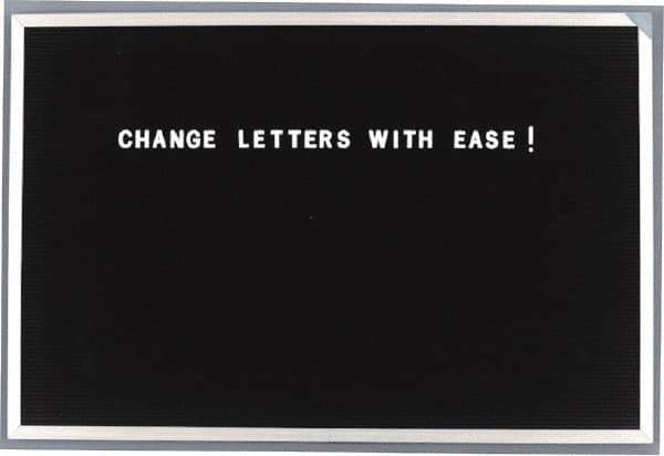 Ghent - Plastic Letter Kits Type: Reusable Letters Display Size: 1/2 (Inch) - Eagle Tool & Supply