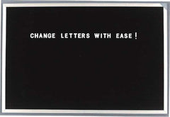 Ghent - Plastic Letter Kits Type: Reusable Letters Display Size: 1/2 (Inch) - Eagle Tool & Supply