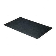 Wearwell - 5' Long x 3' Wide, Dry Environment, Anti-Fatigue Matting - Black, Natural Rubber with Nitrile Blend Base, Beveled on 4 Sides - Eagle Tool & Supply