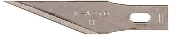 X-ACTO - 100 Piece Steel Hobby Blade - 1-19/32" OAL - Eagle Tool & Supply