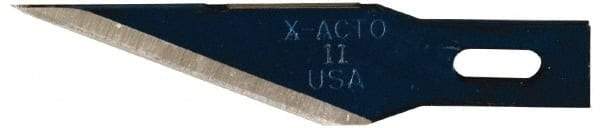 X-ACTO - 500 Piece Steel Hobby Blade - 1-19/32" OAL - Eagle Tool & Supply