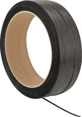 Made in USA - 9,000' Long x 1/2" Wide, Coil Case Polypropylene Strapping - 400 Lb Capacity, 0.018" Thick - Eagle Tool & Supply