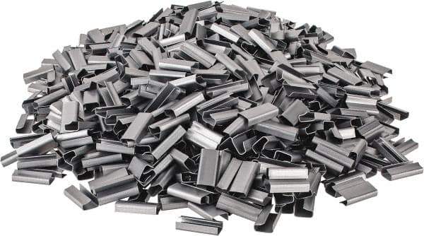 Made in USA - 1/2 Inch Wide, Metal Open Seal - 1,000 Piece - Eagle Tool & Supply
