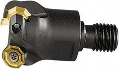 Seco - 43° Lead Angle, 50mm Max Cut Diam, 42mm Min Cut Diam, 3.5mm Max Depth of Cut, Indexable Chamfer and Angle End Mill - 3 Inserts, OF.. 05.. Insert Style, 40mm Overall Length, Through Coolant, Modular Connection - Eagle Tool & Supply