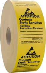 Made in USA - Attention Contents Static Sensitive Shipping Label - 1-3/4" High x 2-1/2" Wide - Eagle Tool & Supply