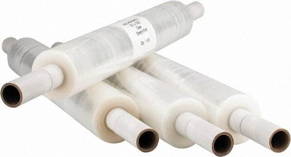 Stretch Associates - 20" x 1,000' 80 Gauge Clear Hand Held Stretch & Pallet Wrap with Extended Core - 80 Gauge, Clear - Eagle Tool & Supply