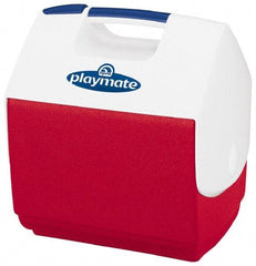 Igloo - 7 Qt Ice Chest - Plastic, Red/White - Eagle Tool & Supply