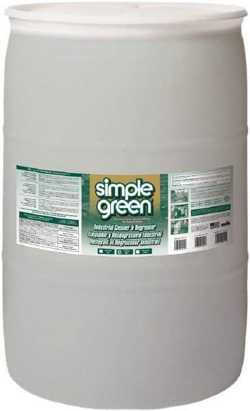 Simple Green - 55 Gal Drum Cleaner/Degreaser - Liquid, Biodegradable, Concentrated, Unscented - Eagle Tool & Supply