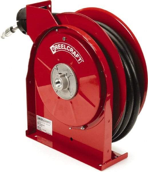 Reelcraft - 30' Spring Retractable Hose Reel - 2,600 psi, Hose Included - Eagle Tool & Supply