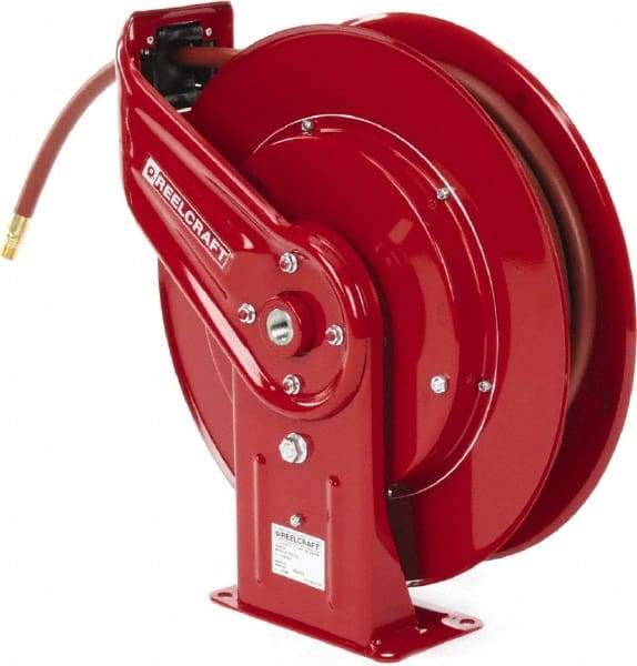 Reelcraft - 50' Spring Retractable Hose Reel - 300 psi, Hose Included - Eagle Tool & Supply