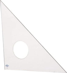 Alvin - 10 Inch Long, Styrene Plastic Triangles - Eagle Tool & Supply